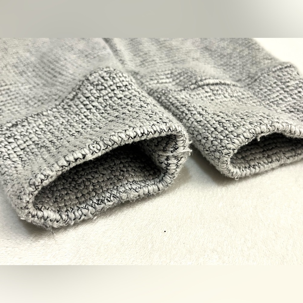 90 Degrees by Reflex Women’s Gray Cotton Blend Crop Cowl Neck Sweater XL - Picture 14 of 16